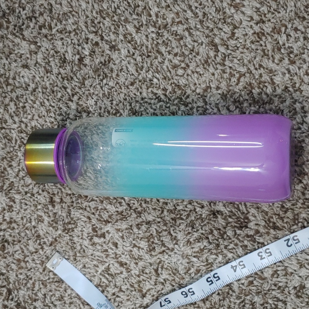 Starbucks Ombre Glass Bottle Purple and Blue 20 fl oz